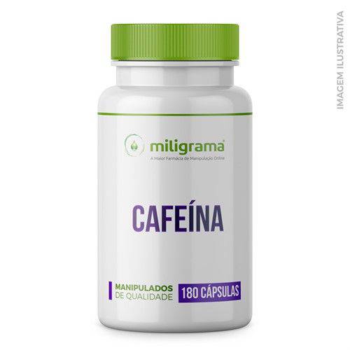 Cafeína 100mg Cápsulas - 180 Cápsulas
