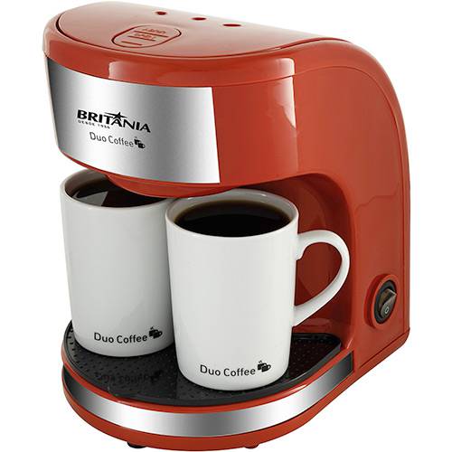 Tudo sobre 'Cafeteira Elétrica Britânia Duo Coffee 2 Xícaras Vermelha - 450W'