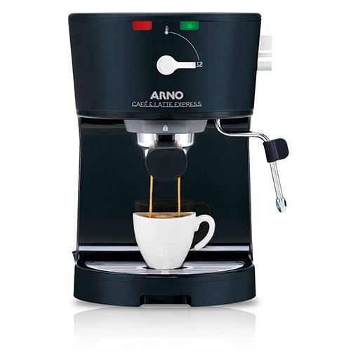 Tudo sobre 'Cafeteira Elétrica Espresso Arno - Café & Latte Express - 2 Xícaras Preta'