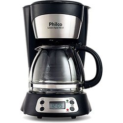 Cafeteira Elétrica Philco Digital PHD14P Preta com Jarra de Vidro 1L para Até 14 Xícaras