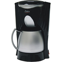 Cafeteira Elétrica Zeex Thermic 15X Silver/Preto Jarra de Plástico Capacidade para 12 Xícaras de Cafés