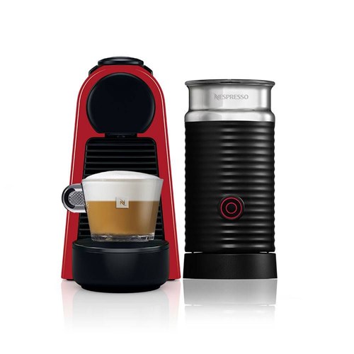 Cafeteira Nespresso Essenza Mini C30, 0.6l, 1450w, Café Cremoso, Aeroccino, Vermelho 220V