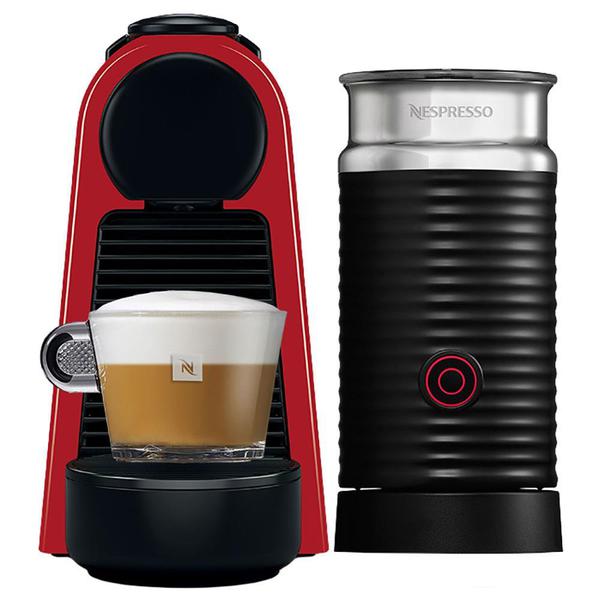 Cafeteira Nespresso Essenza Mini C30, 0.6L, 1450W, Café Cremoso, Aeroccino, Vermelho - 220V