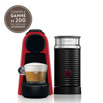 Cafeteira Nespresso Essenza Mini Red + Aero3 110v