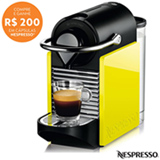 Cafeteira Nespresso Pixie Clips Black And Lemon Neon para Café Espresso
