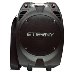 Caixa Acústica Amplificada Eterny ET43006AB com Entrada USB, Entrada Cartão SD e Microfone Sem Fio - 80 W