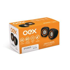 Caixa Acustica para Computador Speaker Round Oex