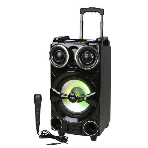 Tudo sobre 'Caixa Acústica (trolley Speakers) com Rodinhas e Bluetooth 300w Rms Bivolt - Vc-7301 - Preto'