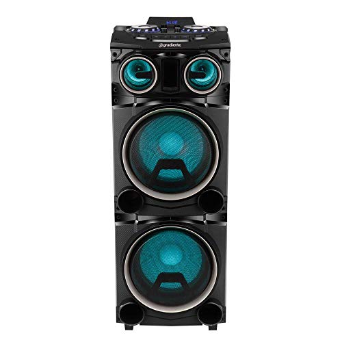 Caixa Amplificada Bluetooth 1500WRMS Gradiente Power Bass GCA103 Entradas USB e SD