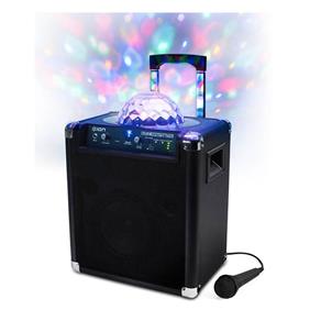 Caixa Amplificadora Ion BLKPRTLIVE Portátil Sem Fio 50 W com Luzes de LED para Festas Preto