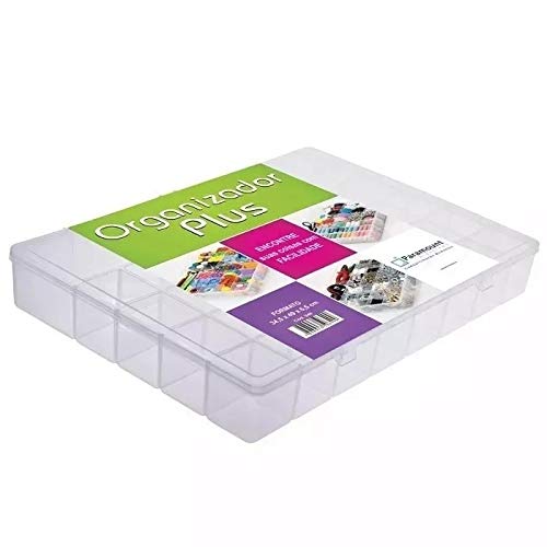 Caixa Box Organizador Joias, Bijuterias e Ferramentas Plus 34,5x 49x6,5cm