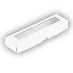 Caixa com Visor S00 (4cm X 15,5cm X 2cm) Branca 10 Unidades Assk Rizzo Embalagens