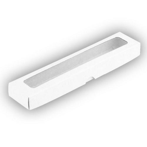 Caixa com Visor S14 (4cm X 19cm X 3cm) Branca 10 Unidades Assk Rizzo Embalagens
