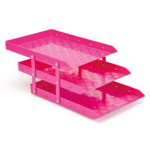 Caixa Correspondência Tripla Móvel Pink Waleu