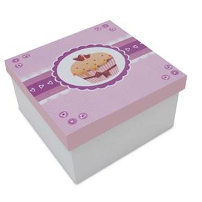 Caixa Cupcake I 15x15x9cm Kapos - Branco