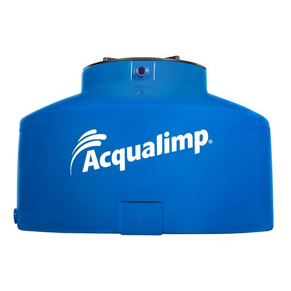 Caixa de Água Protegida 1000L Azul Tampa Click Acqualimp