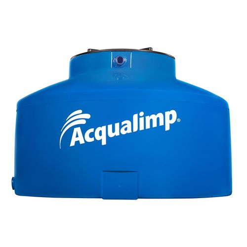 Caixa de Água Protegida 500L Azul Tampa Click Acqualimp