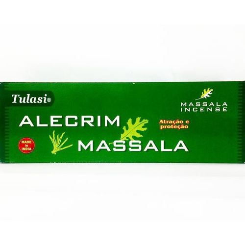 Caixa de Incenso Indiano Massala Alecrim - Linha Tulasi - 25 Packs
