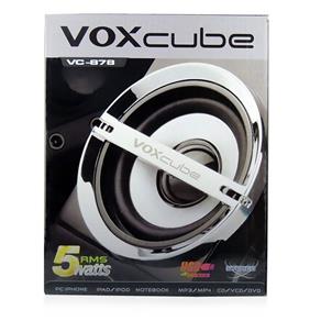 Caixa de Som 2.0 com Entrada para Microfone 5W RWS VoxCube