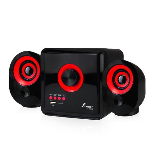 Caixa de Som 2.1 16w Rms Bluetooth Knup Kp-6012 Vermelho