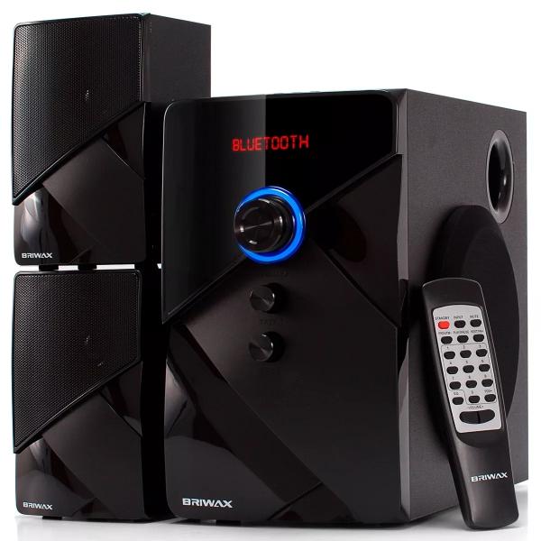 Tudo sobre 'Caixa de Som 2.1 Home Theater Bluetooth Mp3 Fm Subwoofer Tv Briwax - KFX-1772'