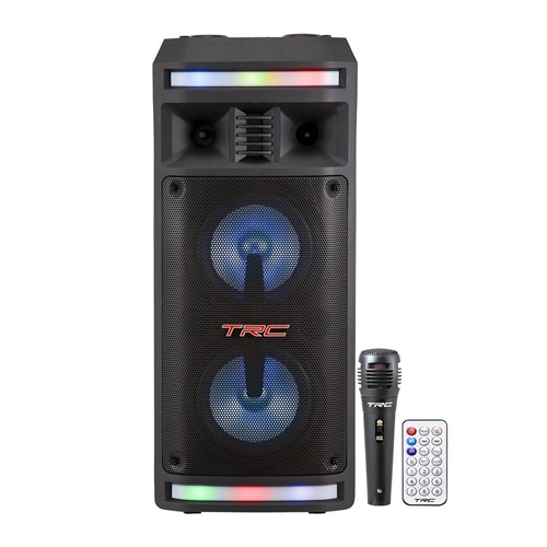 Caixa de Som Amplificada TRC 335 Bluetooth Usb/Fm/Aux/Mic/TF 200W