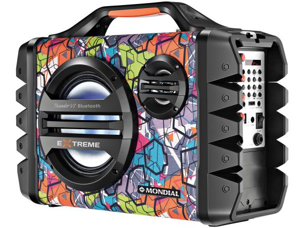 Caixa de Som Amplificadora Mondial Multi Connect - Thunder VI Extreme 120W Portátil MP3