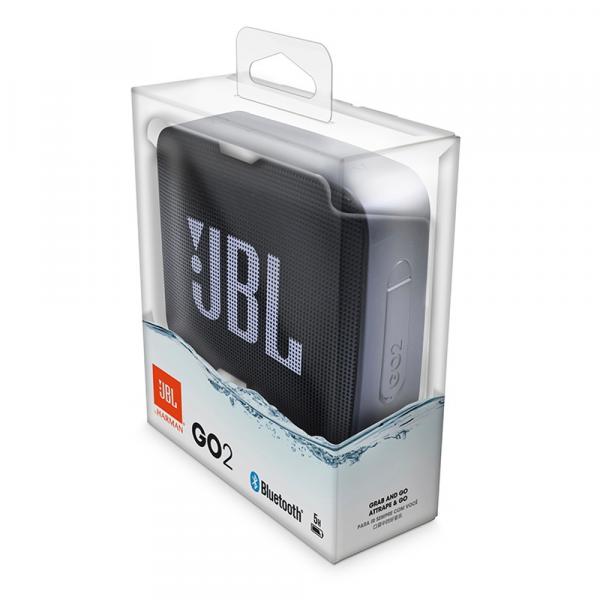 Caixa de Som Bluetooth - 1.0 - JBL GO 2 (À Prova de Água) - Preto - JBLGO2BLKBR