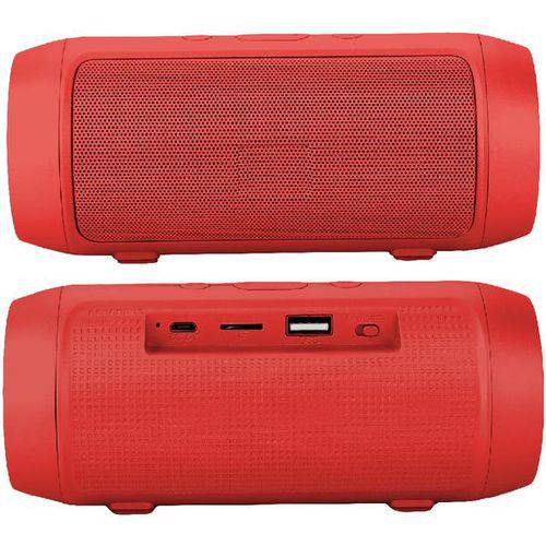 Tudo sobre 'Caixa de Som Bluetooth 6W Portátil Stereo + Rádio FM Resistente Água Vermelho Mini 3+'