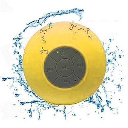 Caixa de Som Bluetooth a Prova de Agua - Cor Amarela