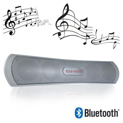 Caixa de Som Bluetooth com Rádio Fm Cartão , Usb Mp3 - Prata