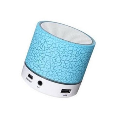 Caixa de Som Bluetooth FM USB SD Cute LIGHT Neon CS-A12BT AZUL