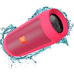 Caixa de Som Bluetooth JBL Charge 2+ Rosa 15W Resistente a Água