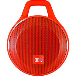 Caixa de Som Bluetooth JBL Speaker Clip + Laranja 3,2W RMS Conexão Auxiliar