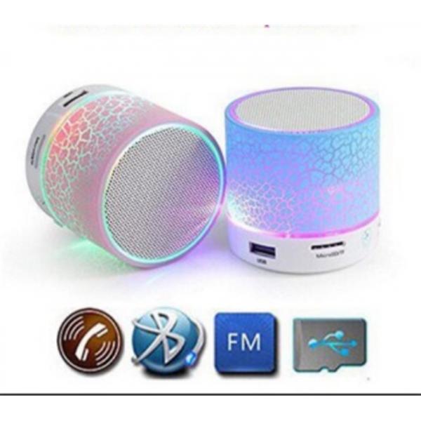 Caixa de Som Bluetooth Led Mini Caixinha Mp3 Speaker Luminaria Usb Sd - Gimp