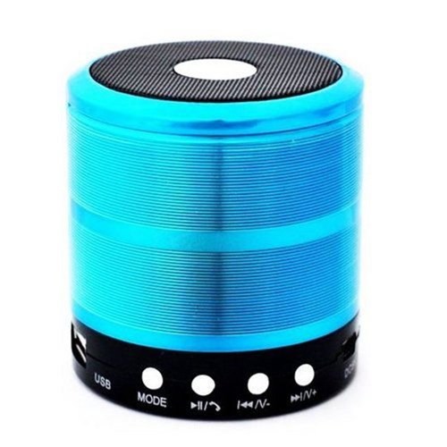 Caixa de Som Bluetooth Mini Speaker Space Line Ws-887 Azul