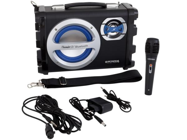 Caixa de Som Bluetooth Mondial - Multi Connect Thunder IV 40W RMS USB MP3