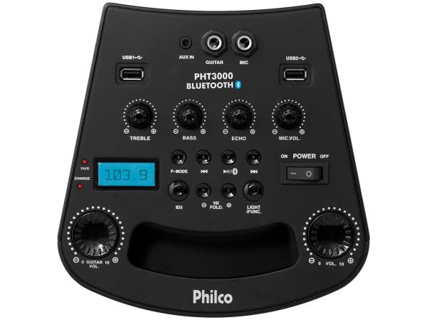 Caixa de Som Bluetooth Philco PHT3000 100W - USB