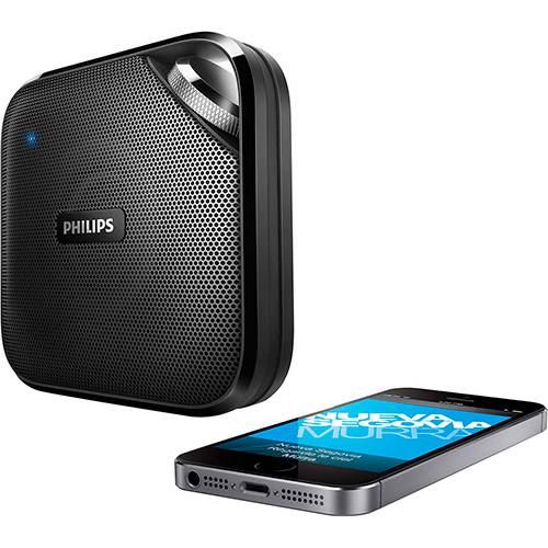 Caixa de Som Bluetooth Philips BT2500B/00 Preto 3W Microfone Integrado