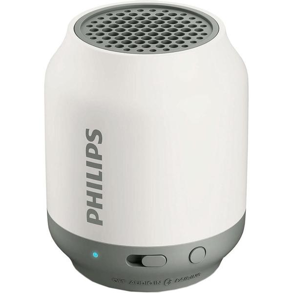Caixa de Som Bluetooth Philips Bt50wx/78 2w Entrada Auxiliar - Branca