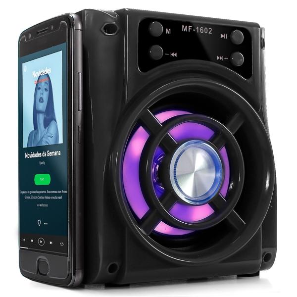 Caixa de Som Bluetooth Portátil Usb AUX SD 15w Mp3 Rádio Fm Briwax MF-1602B - Morgadosp
