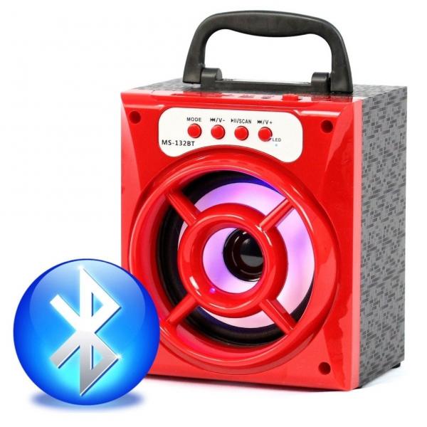 Tudo sobre 'Caixa de Som Bluetooth Portátil Usb AUX SD 8w Mp3 Rádio Fm Vermelho - Morgadosp'