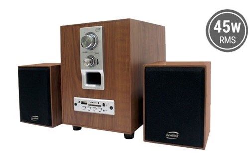 Caixa de Som , Bluetooth , Rádio Fm, Cartão de Memória, Pendrive Speaker Wood Sp110