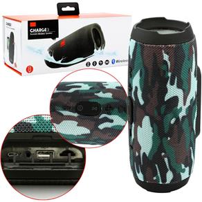 Caixa de Som Charge 3 Bluetooth 10W Resistente Agua Camuflada Charge 3