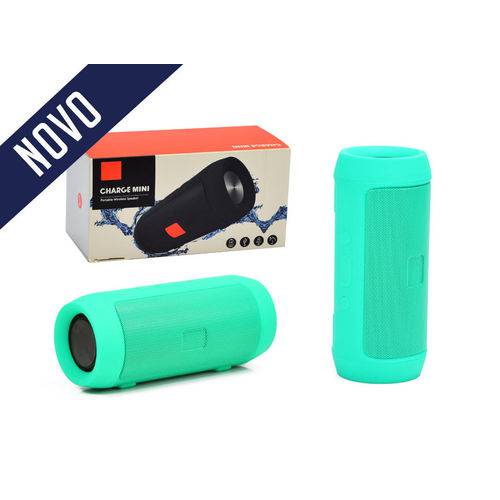 Caixa de Som Charge Mini Bluetooth 6w Resistente Água Verde