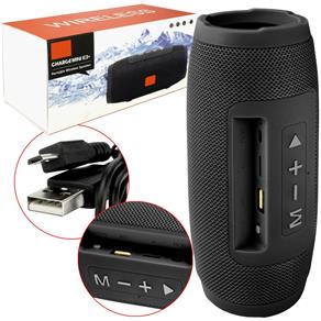 Caixa de Som Charge Mini 3+ Bluetooth 7W Resistente Agua Preto 3 +