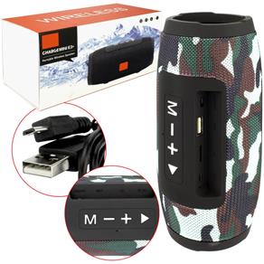 Caixa de Som Charge Mini 3+ Bluetooth 7W Resistente Agua Verde 3 +