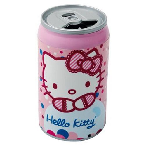 Caixa De Som Estéreo Em Forma De Latinha - Hello Kitty Hk14sc04