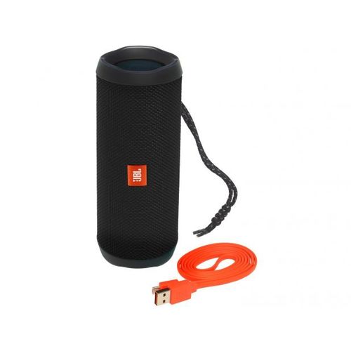 Caixa de Som Flip Modelo 4 16W com Bluetooth/Auxiliar Bateria 3000 MAh - PRETA