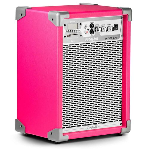 Caixa de Som Frahm LC 350 APP Amplificada Multiuso USB, SD e Bluetooth - 80 Watts RMS - Pink